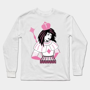 Queen of Diamonds Long Sleeve T-Shirt